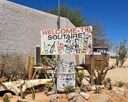 Discover Solitaire: A Hidden Gem in the Namib Desert Discover Solitaire, a remote desert outpost in Namibia known for its rustic charm, scenic landscapes, fresh apple pie, and gateway to Namib-Naukluft Park.